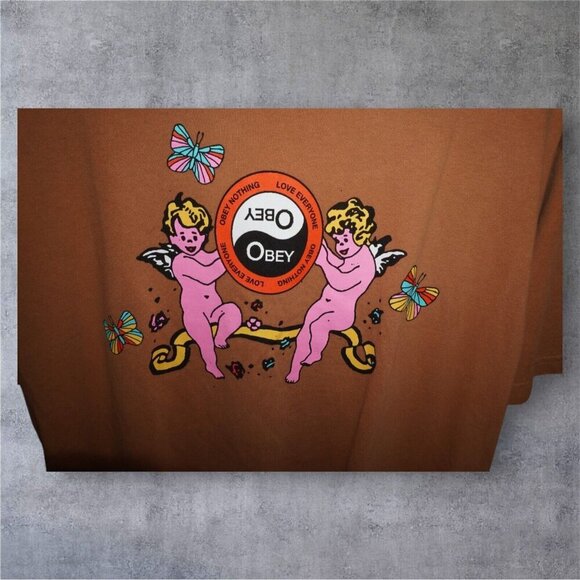 Obey Men's Box T-Shirt Vintage-Inspired - Picture 5 of 10